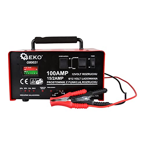 Geko G80021 Akku-Ladegerät mit Gs/Ce 100 A, 6/12 V, mehrfarbig Geko G80021 Akku-Ladegerät mit Gs/Ce 100 A, 6/12 V, mehrfarbig von Geko