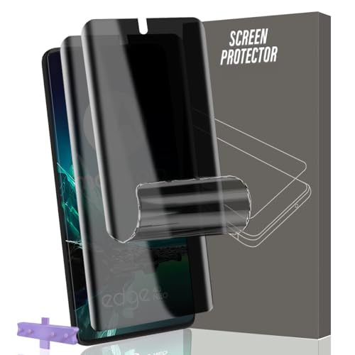 Gelaasso 2 Stück Schutzfolie für Motorola Edge 40/Edge 40 Neo Sichtschutz [Nicht-Glas], Vollständige Abdeckung Flexibilität TPU Folie, Anti-Kratzen, Anti-Spy Folie für Motorola Edge 40/Edge 40 Neo von Gelaasso