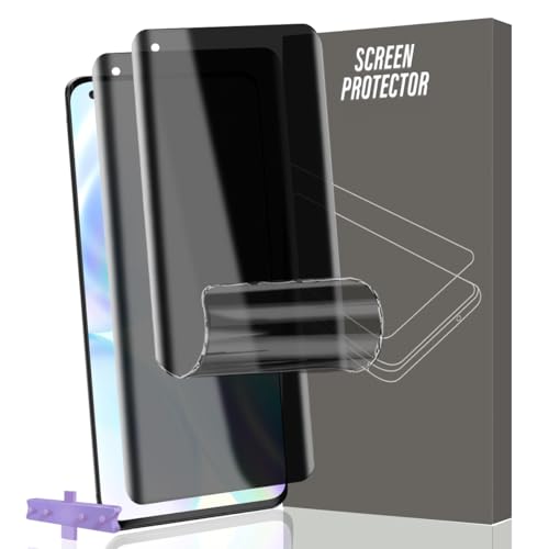Gelaasso 2 Stück Schutzfolie für Oneplus 9 Pro Sichtschutz [Nicht-Glas], Vollständige Abdeckung Flexibilität TPU Folie, Anti-Kratzen, Anti-Spy Folie für Oneplus 9 Pro von Gelaasso