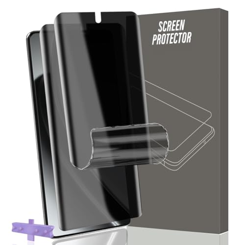 Gelaasso 2 Stück Schutzfolie für Realme GT 6/6T 5G Sichtschutz [Nicht-Glas], Vollständige Abdeckung Flexibilität TPU Folie, Anti-Kratzen, Anti-Spy Folie für Realme GT 6/6T 5G von Gelaasso