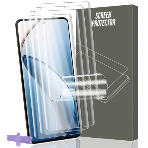 Gelaasso 4 Stück Schutzfolie für Realme 12 Pro 5G/12 Pro Plus [Nicht-Glas], Vollständige Abdeckung Flexibilität TPU Folie, HD Klar Displayfolie für Realme 12 Pro 5G/12 Pro Plus von Gelaasso
