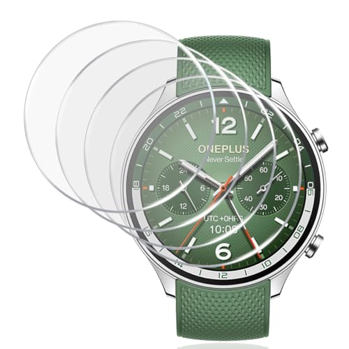 Gelaasso Schutzfolie Kompatibel mit OnePlus Watch 2 Panzer Schutz Glas, 9H Härte Kratzfest Folie 4 Stück, HD Displayschutz, Ultra-klar Panzerfolie für OnePlus Watch 2 Gelaasso Schutzfolie Kompatibel mit OnePlus Watch 2 Panzer Schutz Glas, 9H Härte Kratzfest Folie 4 Stück, HD Displayschutz, Ultra-klar Panzerfolie für OnePlus Watch 2 von Gelaasso