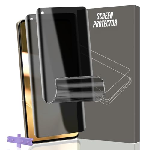 Gelaasso Schutzfolie für Oneplus 11 Sichtschutz [Nicht-Glas], Vollständige Abdeckung Flexibilität TPU Folie 2 Stück, Anti-Kratzen, Anti-Spy Folie von Gelaasso