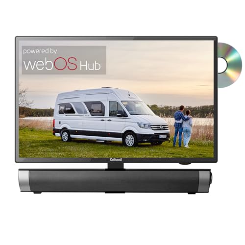 Gelhard GTV1956 + Soundbar LED Smart TV mit DVD und Bluetooth DVB-S2/C/T2 für 12V u. 230Volt WLAN von Gelhard