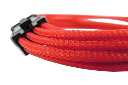 GELID Solutions Kabel 6-2 PIN PCI-E | Single Sleeve Rot | AWG 18 | Größen 30cm | Farbe Rot von Gelid Solutions