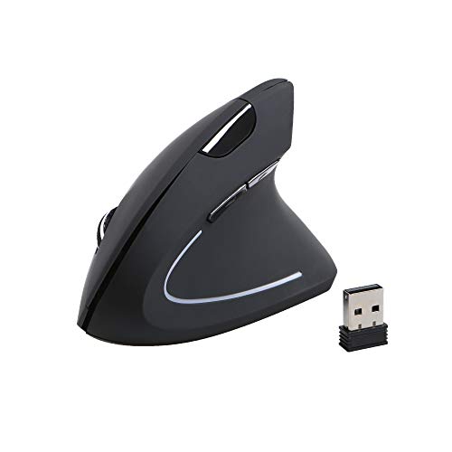 Gelid Solutions APEX Wireless Vertikale Maus - Ergonomische Form - Wireless 2.4G - 3 DPI-Modi - Weiter/Zurück-Tasten - Plug-n-Play von Gelid Solutions