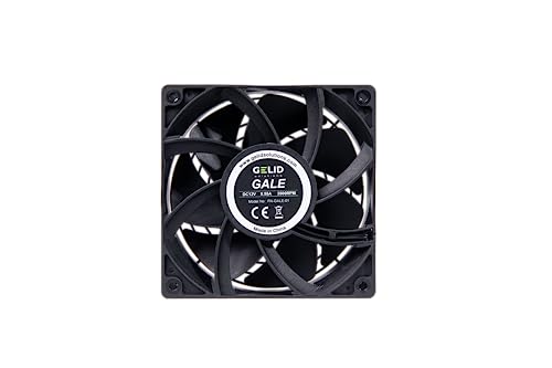 Gelid Solutions Gale Mining Lüfterlager: Doppelkugel–120-mm-Lüfter für extreme Leistung–3500 RPM–120x120x38 von Gelid Solutions