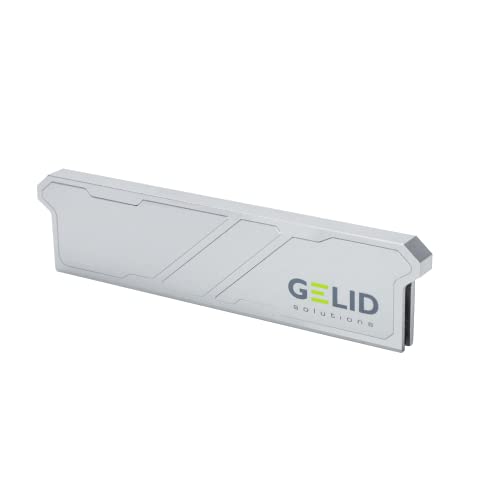 Gelid Solutions IceRock - Speicherkühler, unterstützt DDR3/DDR4 und DDR5, aus Aluminium gefertigt, leichtes Design, silberfarben. von Gelid Solutions