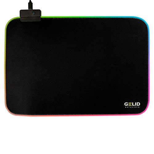 Gelid Solutions Nova Mauspad S - Gaming Mousepad mit LED Beleuchtung - Schreibtischunterlage - Klein (35x25cm) von Gelid Solutions