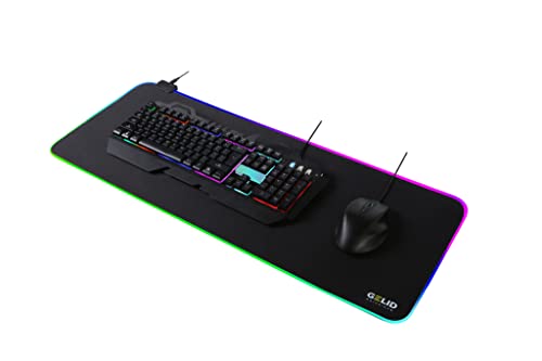 Gelid Solutions Nova Mauspad XL - Gaming Mousepad mit LED Beleuchtung - Schreibtischunterlage - Groß (80x30cm) von Gelid Solutions