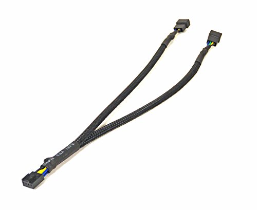 Gelid Solutions PWM Y Kabel 350mm - Lüfteranschluss bis zu 2 PWM-Lüfter-Verbinder 2x4pin-Plug:1x4pin von Gelid Solutions