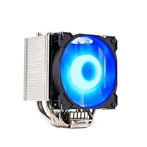 Gelid Solutions Sirocco - Hochleistungs-Tower-CPU-Luftkühler mit PWM-RGB-Lüftern - 6 U-Staked Power Heat Pipes - Fortschrittlicher kupferbasierter Kühlkörper - Hochwertige Vernickelung - TDP 200W von Gelid Solutions