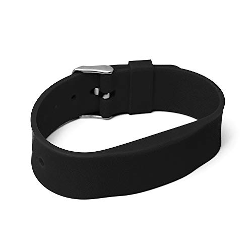 RFID Silikon Armband SILA09a NXP MIFARE DESFire EV2 8K 17pF (Schwarz, 10 Stück) von Gelikom
