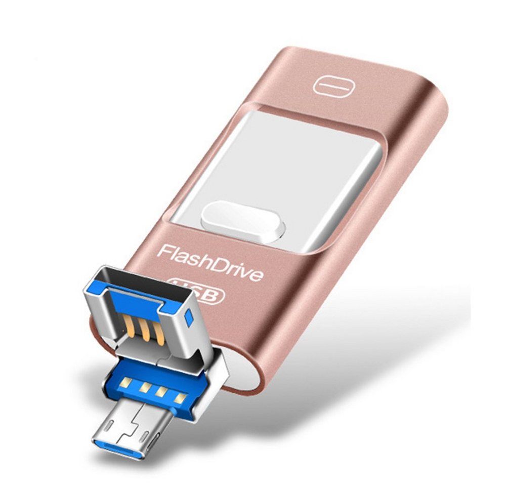 GelldG 128GB USB Stick für Handy, Speicherstick Externer Speichererweiterung USB-Adapter von GelldG