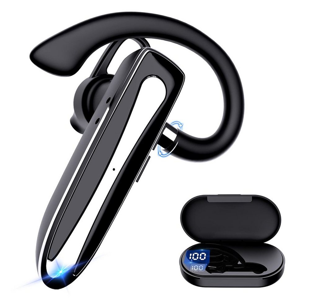 GelldG Bluetooth Headset mit Mikrofon, Freisprech Kabellos Headset In Ear Bluetooth-Kopfhörer von GelldG