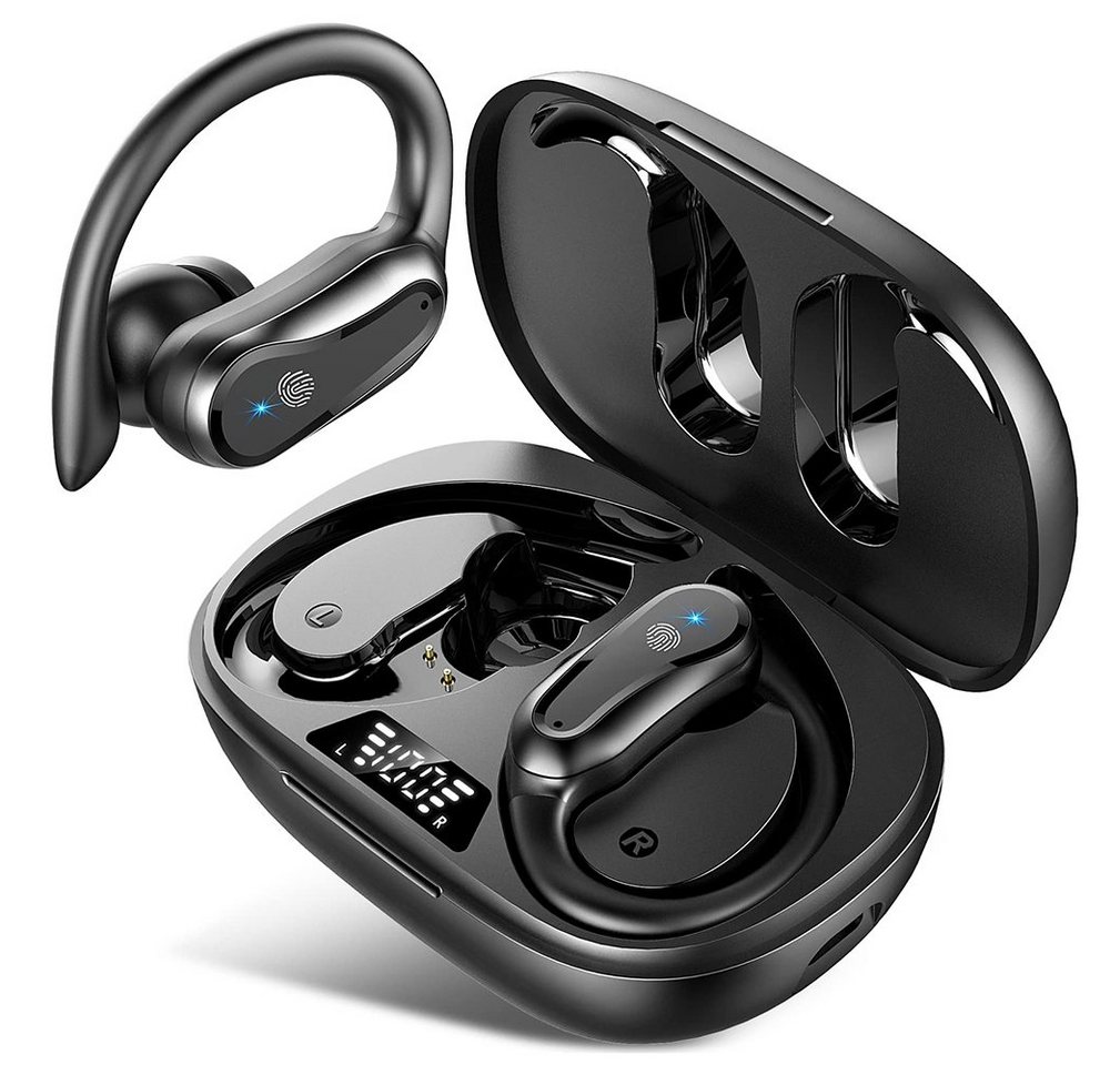 GelldG Bluetooth Kopfhörer Sport, (HiFi Earbuds, ENC Noise Cancelling Mics) Kopfhörer (Stereo USB-C, mit geschlossener) von GelldG