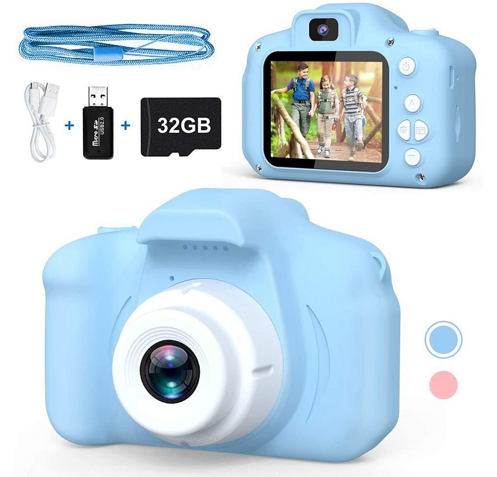 GelldG Kinder Kamera, Kinder digital Kamera 1080P HD Videokamera Kinderkamera von GelldG