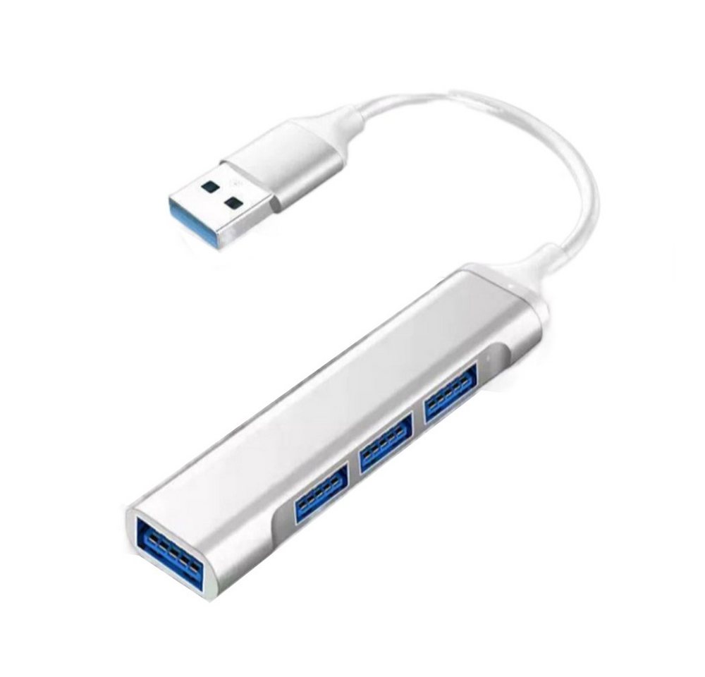 GelldG USB C Hub, Mini USB Dongle mit 4 Anschlüssen, USB C Expander USB-Adapter von GelldG
