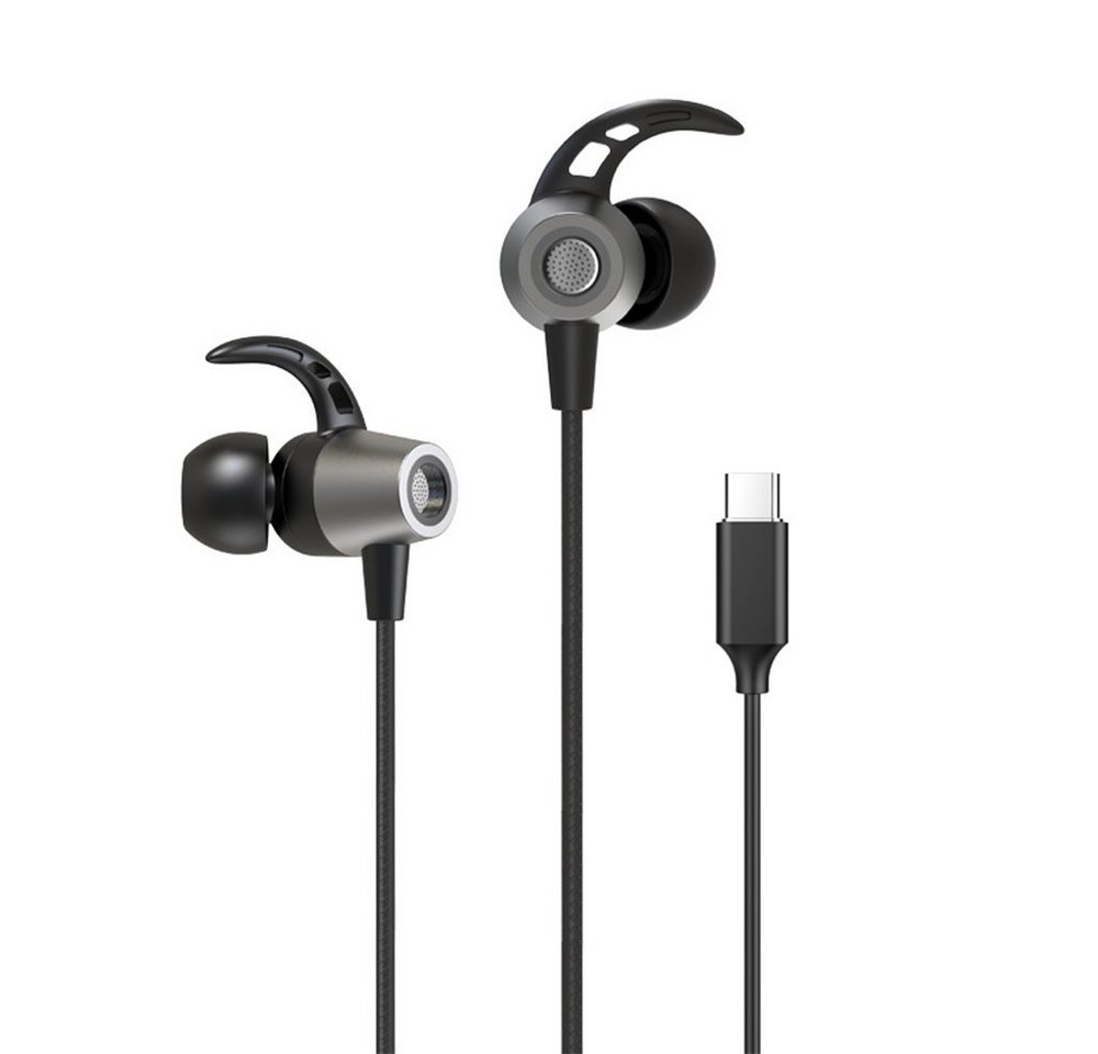 GelldG USB-C Kopfhörer, Typ C Kopfhörer im Ohr mit Mikrofon In-Ear-Kopfhörer von GelldG