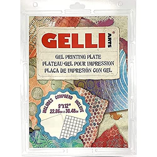 Gelli Arts GL013964721027 Gel-Druckplatte, 22,9 x 30,5 cm, transparent von Gelli Arts