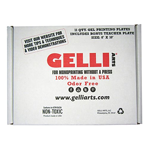 Gelli Arts GL862622000338 Class Pack Druckplatte, 20,3 x 25,4 cm, 11 Stück von Gelli Arts