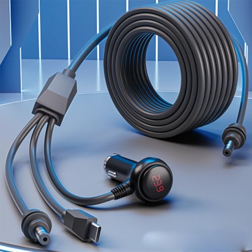 GemCoo 3-in-1 Starlink Mini-Kabel für Auto, 3 m, Hochgeschwindigkeits-USB-C-Zigarettenanzünder, Auto-Adapter/DC auf DC-Ersatzkabel, Verlängerungskabel, Starlink-Mini-Stromkabel-Zubehör GemCoo 3-in-1 Starlink Mini-Kabel für Auto, 3 m, Hochgeschwindigkeits-USB-C-Zigarettenanzünder, Auto-Adapter/DC auf DC-Ersatzkabel, Verlängerungskabel, Starlink-Mini-Stromkabel-Zubehör von GemCoo