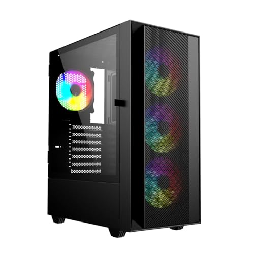 GEMBIRD Fornax 4000 ARGB ATX/mATX Semitower Gehäuse, Schwarz, Mehrfarbig GEMBIRD Fornax 4000 ARGB ATX/mATX Semitower Gehäuse, Schwarz, Mehrfarbig von Gembird