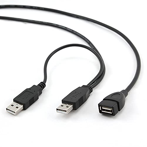 Gembird 0.9 m 2 x USB 2.0 A M/FM USB-Kabel (2.0, USB A, USB A) schwarz von Gembird