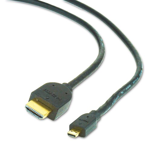 Gembird 1,8 m 1,3 vergoldet HDMI-Kabel mit Standard (A) auf Micro (D) Stecker von Gembird