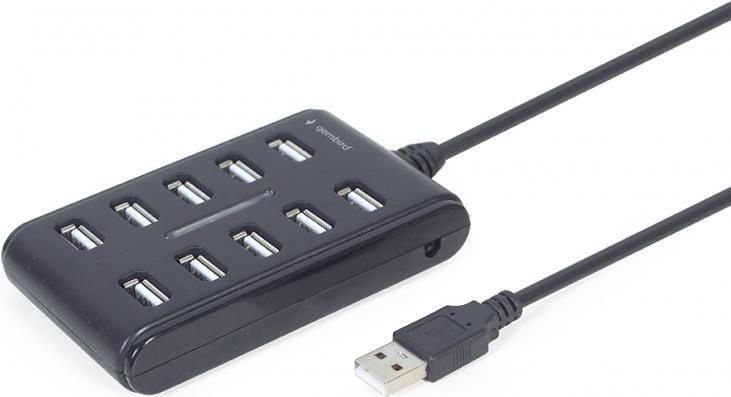 Gembird 10-port USB 2.0 HUB juodas UHB-U2P10P-01 (UHB-U2P10P-01) von Gembird