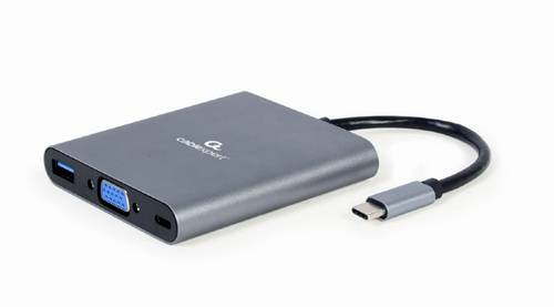 Gembird A-CM-COMBO6-01 USB-C® (USB 3.2 Gen 2) Multiport Hub Grau von Gembird