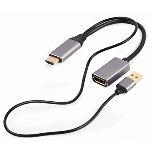 Gembird A-HDMIM-DPF-02 Video Cable Adapter 0.1 m HDMI Type A (Standard) DisplayPort Black von Gembird