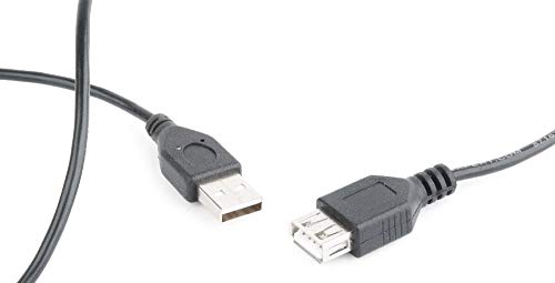 Gembird CC-USB2-AMAF-75CM/300-BK USB-Kabel 0,75 m USB A schwarz – USB-Kabel (0,75 m, USB A, USB 2.0, schwarz) von Gembird
