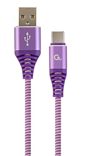 Gembird CC-USB2B-AMCM-1M-PW USB-Kabel, 1,8 m, USB 2.0, USB A, USB C, Violett, Weiß von Gembird