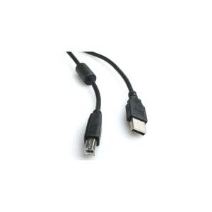 Gembird Cablexpert CCF-USB2-AMBM-6 - USB-Kabel - USB Typ B (M) bis USB (M) - 1.8 m - geformt - Schwarz (CCF-USB2-AMBM-6) von Gembird