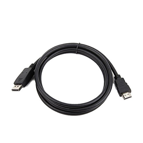 Gembird DisplayPort – HDMI, 1,8 m – Kabel Interface/Gender Adapter (1,8 m, DisplayPort, HDMI A, Stecker/Stecker, Schwarz) von Gembird