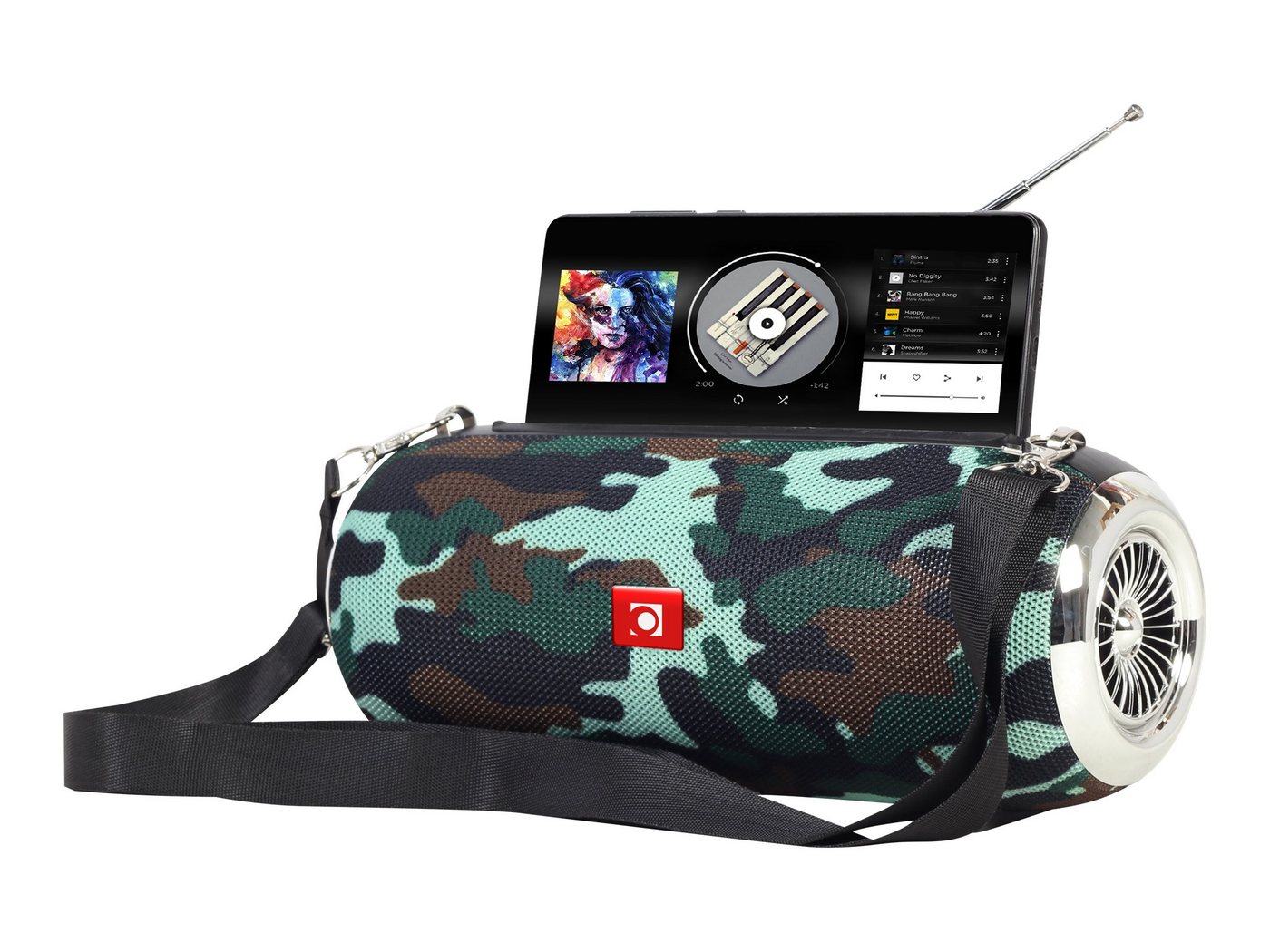 Gembird GEMBIRD Tragbare Bluetooth-Lautsprecher mit Antenne camo PC-Lautsprecher Gembird GEMBIRD Tragbare Bluetooth-Lautsprecher mit Antenne camo PC-Lautsprecher von Gembird