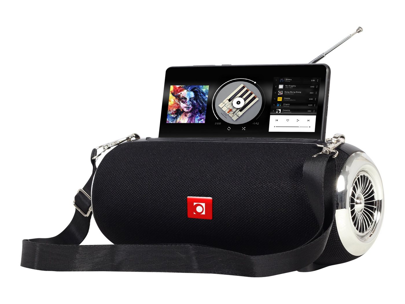 Gembird GEMBIRD Tragbare Bluetooth-Lautsprecher mit Antenne schwarz PC-Lautsprecher Gembird GEMBIRD Tragbare Bluetooth-Lautsprecher mit Antenne schwarz PC-Lautsprecher von Gembird