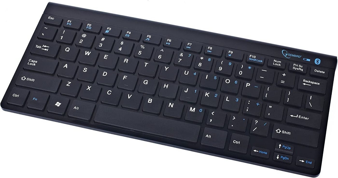 Gembird Gembird KB-BT-001-DE Slimline kabellose Tastatur mit Bluetooth Wireless-Tastatur von Gembird