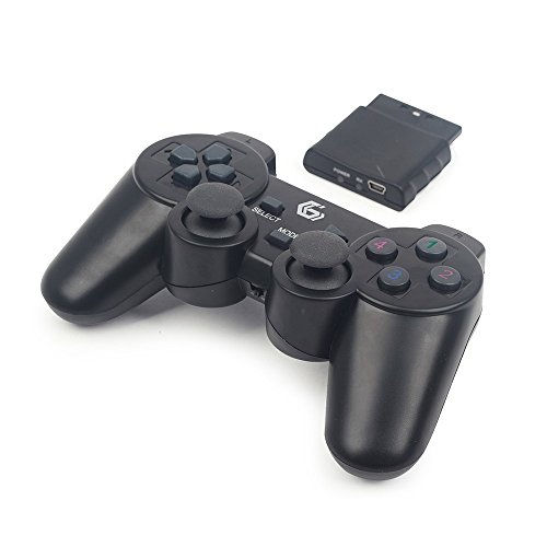 Gembird JPD-WDV-01 Kabelloses Gamepad mit Vibration, PS2/PS3/PC schwarz von Gembird