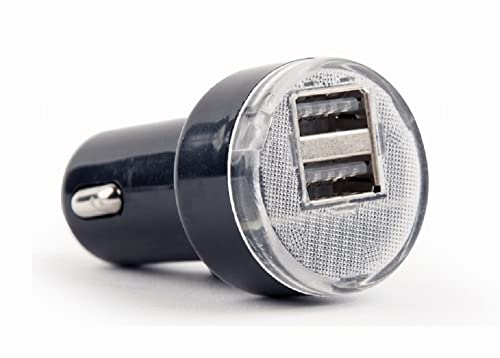 2-Port-USB-Autoladegerät, 2,1 A, schwarz von Gembird