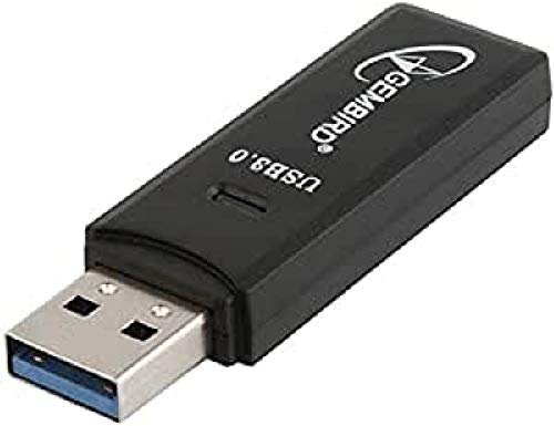 Gembird UHB-CR3-01 USB Schwarz - Kartenleser (Speicherstick (MS), MicroSDXC, MiniSDHC, SD, SDHC, SDXC, USB, Schwarz, 17 mm, 60 mm, 8,5 mm) von Gembird