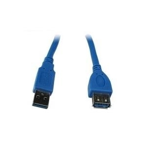 Gembird - USB-Verlängerungskabel - USB Typ A (M) zu USB Typ A (W) - USB 3.0 - 1.8 m - geformt - Blau von Gembird