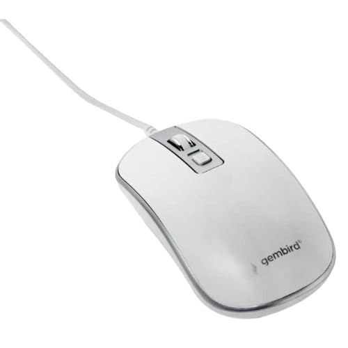 Gembird Wireless Optical Maus USB White Silver von Gembird