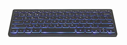 Gembird kabellose Slimline Tastatur mit Bluetooth Technologie, KB-BTRGB-01-DE von Gembird