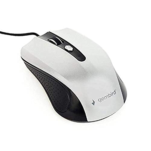 MOUSE USB OPTICAL BLACK/SILVER/MUS-4B-01-BS GEMBIRD von Gembird