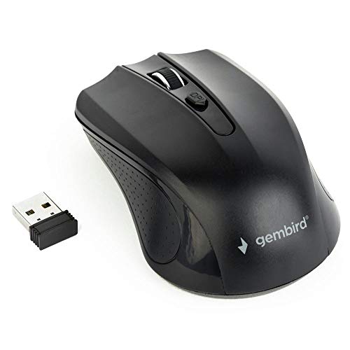 MOUSE USB OPTICAL WRL/BLACK MUSW-4B-04 GEMBIRD von Gembird