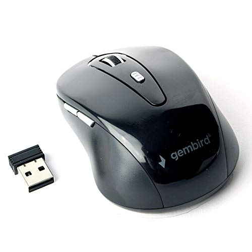 MOUSE USB OPTICAL WRL/BLACK MUSW-6B-01 GEMBIRD von Gembird