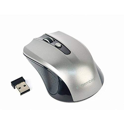 Mouse USB Optical WRL Black/Grey MUSW-4B-04-BG Gembird, Einfarbig von Gembird