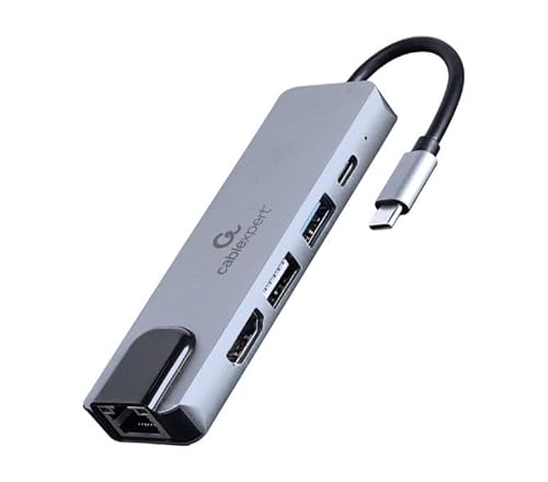 GEMBIRD Multi-Port-USB-Adapter, Typ C, 5-in-1-Hub, HDMI, PD, LAN GEMBIRD Multi-Port-USB-Adapter, Typ C, 5-in-1-Hub, HDMI, PD, LAN von Gembird